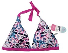 JOULES Est.1989 Ladies Beautiful Floral Multi-Coloured Bikini Swim Top UK 14