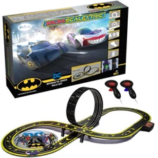 NEW Micro Scalextric G1155 Batman vs Joker Battery Operated 1/64 Slot Car Set