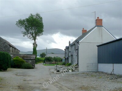Photo 6x4 Ystrad-Caron, Tregaron, Ceredigion The lane (and public footpat c2009