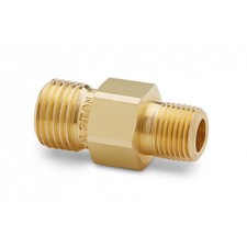 Ralston QTHA-1MB0 1/8" Male NPT x Male Quick-Test Adapter, Brass