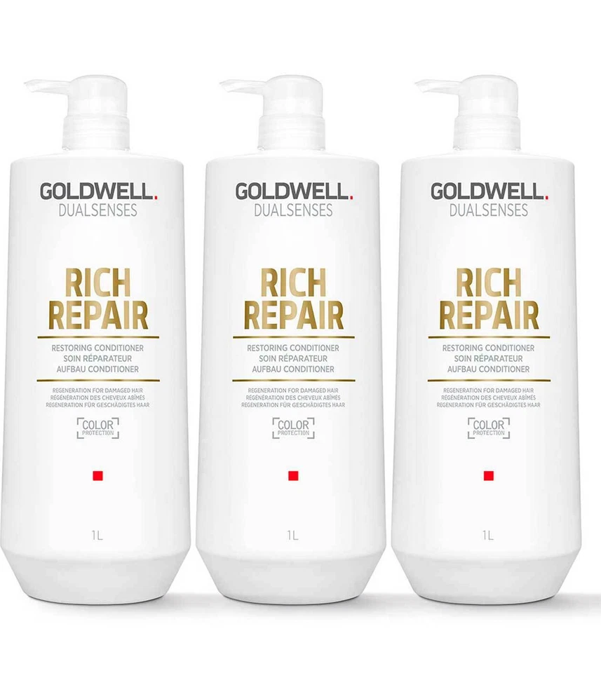 Goldwell Dualsenses Rich Repair Restoring Conditioner 3x 1000 ml