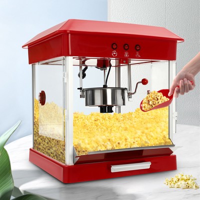 Profi Retro Popcornmaschine Maker Popcornautomat Popcorngerät Cinema Kino