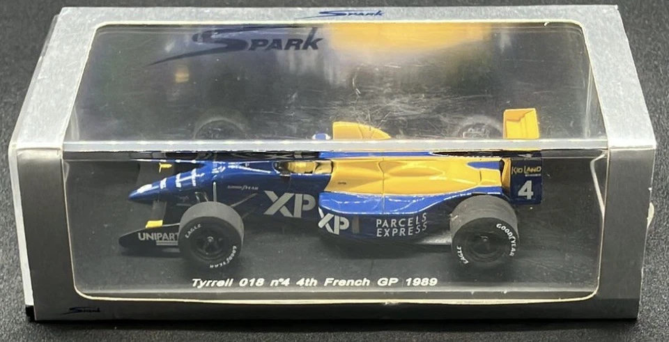 Spark 1/43 Tyrrell F1 Ford 018 #3 4th French GP 1989 J. Palmer #S1640 - Image 3 of 4