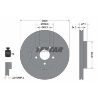 Textar 2X Bremsscheibe Vorne Ø300 Mm FüR Ford Mondeo III Turnier BWY 2.0 Tdci