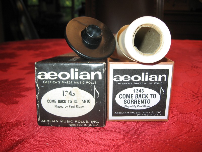 Come Back To Sorrento - Aeolian Player Piano Roll #1343: Hear It Play!