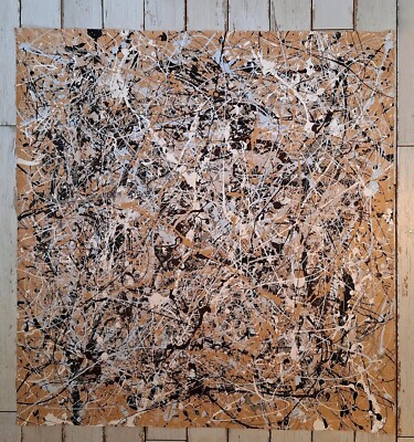 Original Abstract Action Painting jackson pollock style