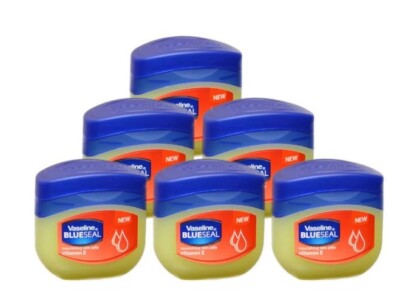 Vaseline  Petroleum Jelly, Vitamin E, Travel Size 1.7 Oz(50ml), Pack of 6