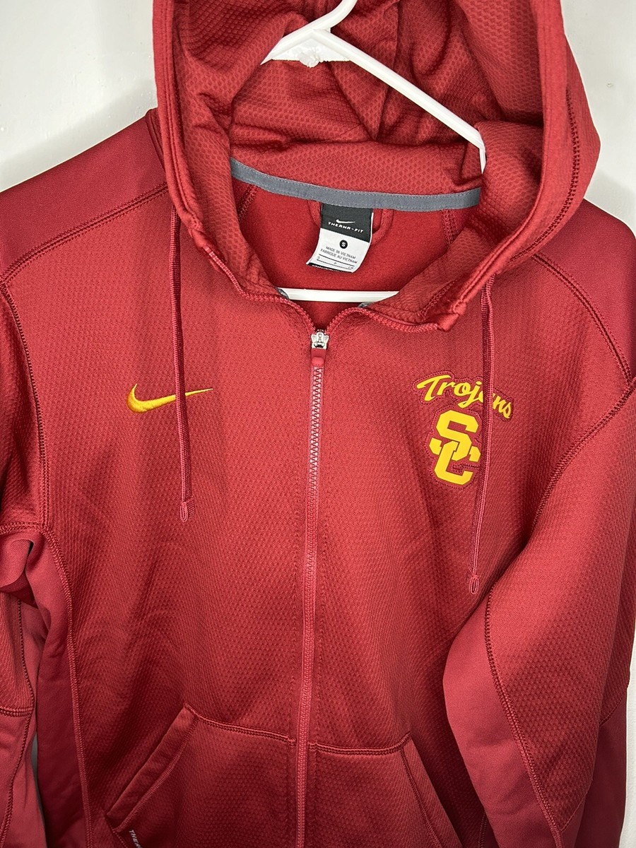 Nike Therma-Fit NCAA USC Trojans Full Zip Hoodie Size Men's Medium S