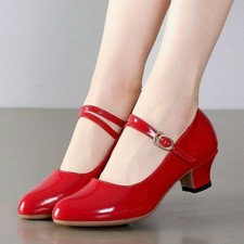Women Middle Heels Latin Shoes Salsa Dance Shoes Soft Outsole Classical