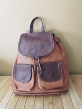 Leather Backpack Medium Made In Italy 