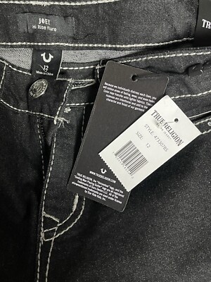 True Religion Joey Jeans Girls 12 Crystal Embellish Twisted Hi