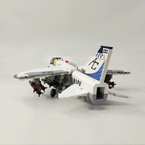 A7 Fighter Jet Attack Aircraft Building Blocks Military MOC Bricks DIY Model Toy - Picture 6 of 6