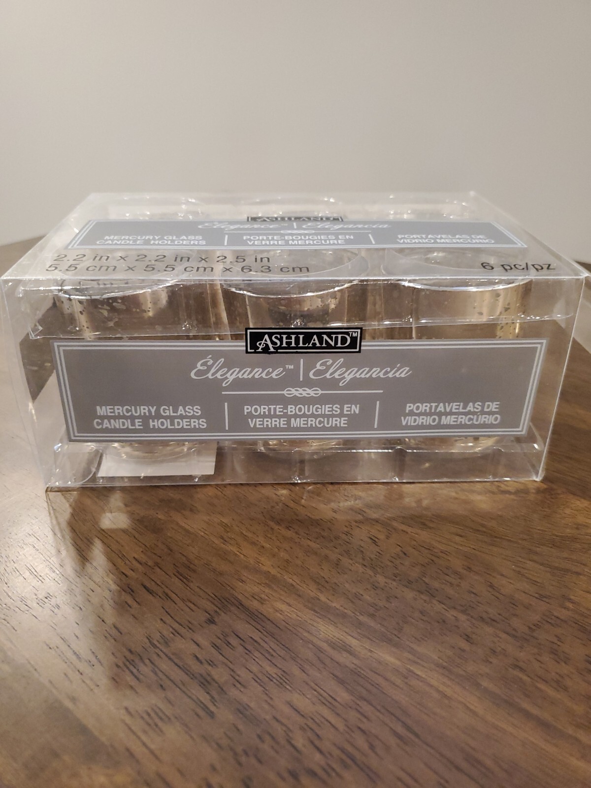 Ashland Mercury Glass Candle Holders set of 6 eBay