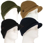 100% Wool Watch Cap with Brim