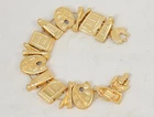 Charm Bracelet, Tools Of An Artist ~ TOFA Classic Slider, Gold Toned #5430550