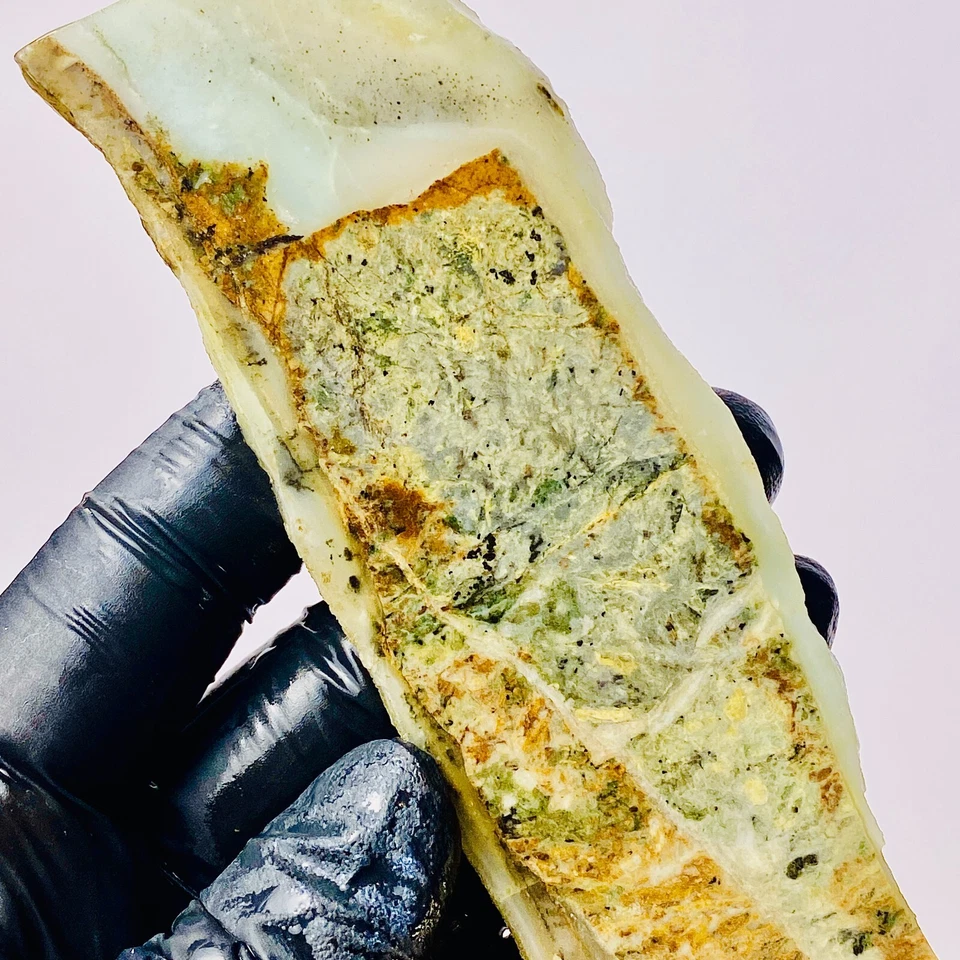 BC Ocean Picture Stone Agate Jasper Slab Slice Stone Rough Lapidary Canada - Image 2 of 4