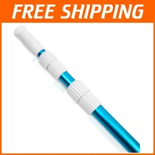 Lightweight & Sturdy Telescopic Pool Pole - 15FT Extendable for Easy Cleaning