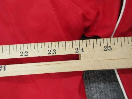Steve & Barrys Jacket Mens Large Red V Neck Long Sleeve Golf Windbreaker Adult L - Picture 6 of 13
