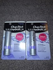 2 Pack ChapStick Total Hydration Soothing Vanilla Natural Age Defying Lip Balm