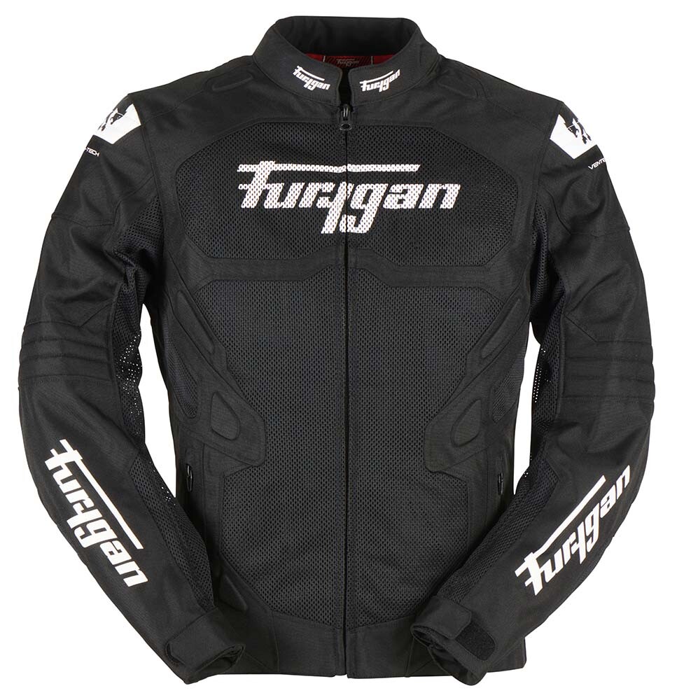 Furygan Atom Vented Evo Motorradjacke (Schwarz/Weiß) Gr: L Furygan Atom Vented Evo Motorradjacke (Schwarz/Weiß) Gr: L