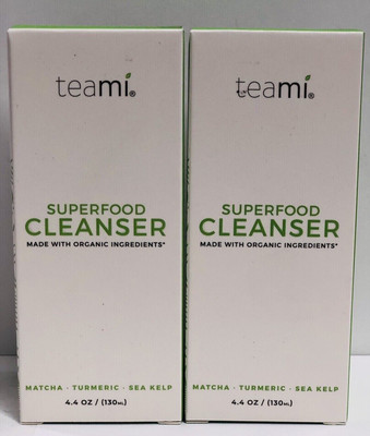 2 Pack Teami Superfood Cleanser - Matcha - Turmeric - Sea Kelp - 4 oz Each