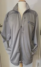 Wear Guard Mens Jacket Coat Gray Polyester Size XL Full Zip "Headwaters" Logo