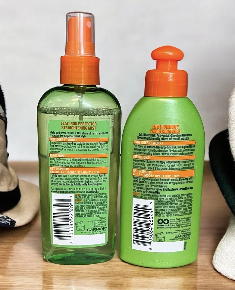Garnier Fructis Style 1- Flat Iron Perfector & 1- Anti Humidity Smoothing Milk - Image 2 of 2