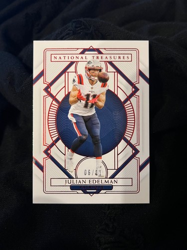 Julian Edelman [Jersey Number Red] #68 2020 Panini National Treasures card