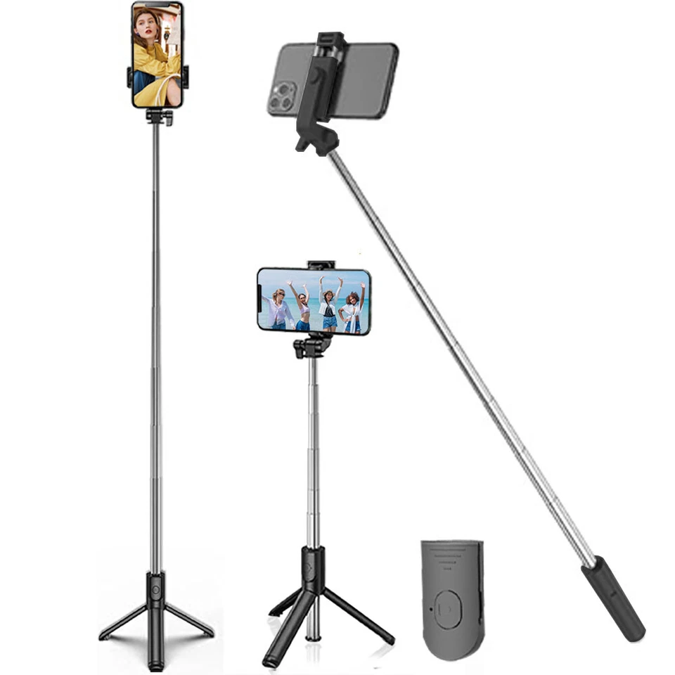 Universal selfie stick phone tripod with wireless remote for iPhone Samsung - Image 4 of 4