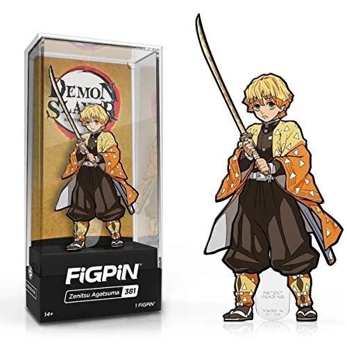 Prendedor FiGPiN Demon Slayer Zenitsu Agatsuma #381 metal esmalte anime de 3 pulgadas *nuevo* - Imagen 1 de 2