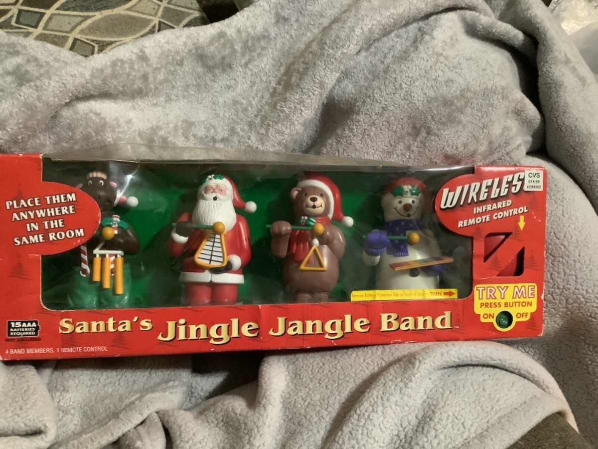 Décoration De Noël Musicale - Bande Jingle Jangle Père Noël (neuf, Sous Emballage)