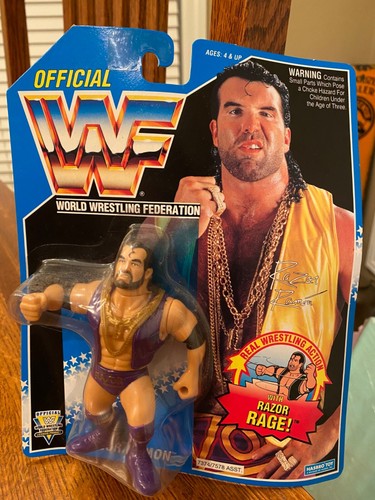 Hasbro WWF Razor Ramon Purple trunks MOC unopened ...