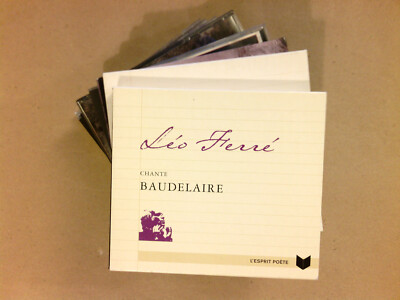 LOT 8 CD LÉO FERRÉ / BAUDELAIRE, VERLAINE, RIMBAUD, AVEC LE TEMPS... / TB ETAT