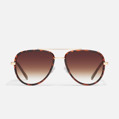 Quay All In Mini Sunglasses Tortoise Brown Fade New with Tags