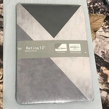 MacBook Retina 12" Hard Shell Case Two-Piece Protective Cover   Gray/Black