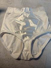 Vtg Playtex Nylon Spandex 18 Hr Girdle Shaper Brief White Sz M High Cut Leg