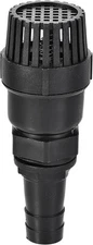 uxcell Foot Valve, G1 Thread 22.8mm Barb Filter Strainer Check Valve Black 