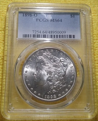 PCGS / MS- 64 / 1898 O /  MORGAN DOLLAR