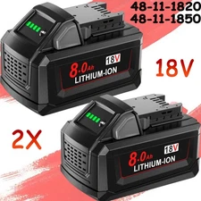 2PACK 8.0Ah For Milwaukee For M18 18Volt Extended Capacity Battery 48-11-1840