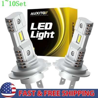 Super bright H7 Headlight LED Bulbs High Beam Cool White 60W 16000LM 1-10Set