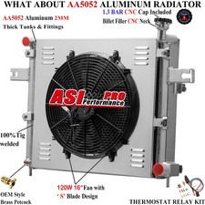 4 Row Radiator Shroud Fan For Jeep 2005-2010 Grand Cherokee 2006-2010 Commander