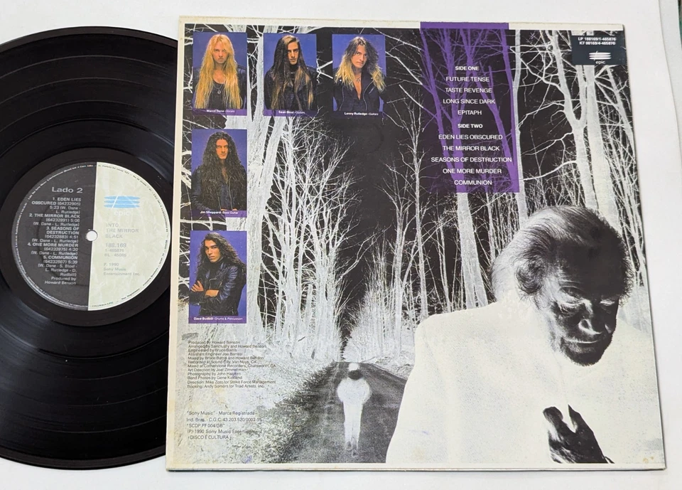 Sanctuary - Into the Mirror Black BRAZIL 1st press Lp 1990 Nevermore - Image 2 of 3