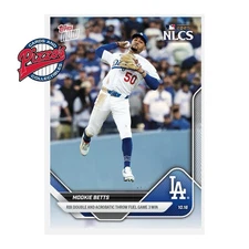 Mookie Betts NLCS 2025 MLB Topps NOW Card 876 In Hand