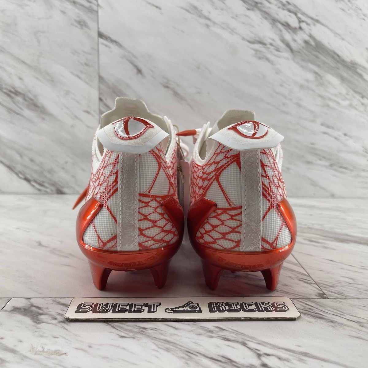 Adidas Adizero Electric Orange/White Football Cleats IH8570 Size 8