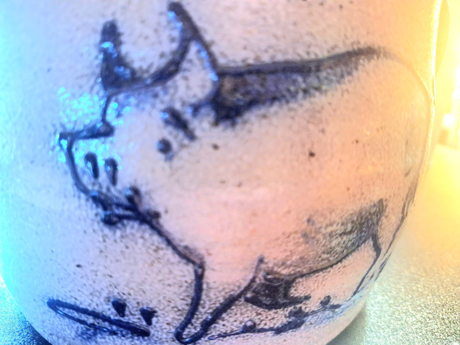 Vintage ROWE POTTERY 🩵Glaze Heavy Handmade with Original Cover