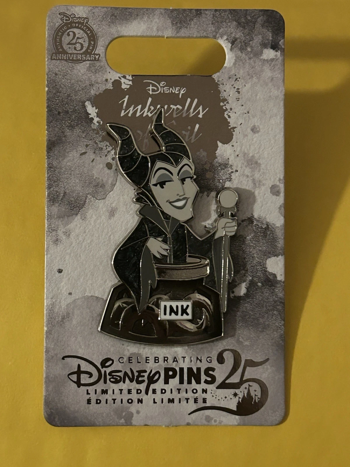 Disney Parks 2025 INKWELLS OF EVIL Sleeping Beauty MALEFICENT LE Pin