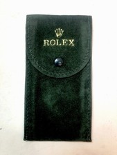 Genuine Rolex Green Soft Velvet Travel Pouch Service Pouch W/Insert