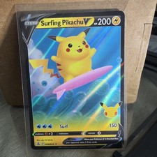 Carta Pokemon Surfing Pikachu V 008/025 Celebrazioni 25° Anniversario
