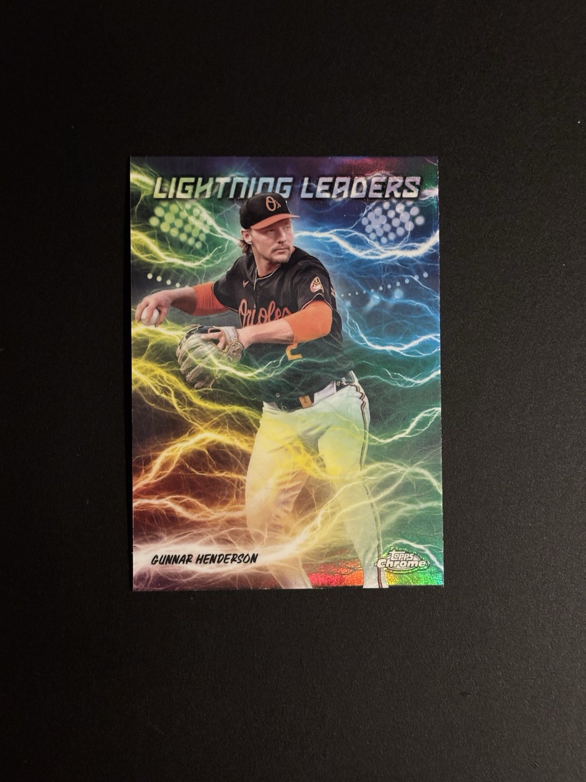 2025 Topps Chrome Gunnar Henderson Lightning Leaders SP Orioles 🔥