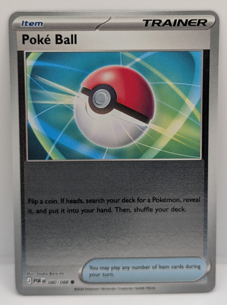 Poke Ball 080/088 Perfect Order Pokemon Reverse Holo NM Pokemon